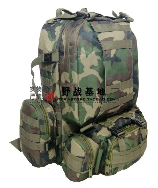 600D армейские вентиляторы Открытый тактический комбинированный рюкзак сумка большая сумка 50L ACU