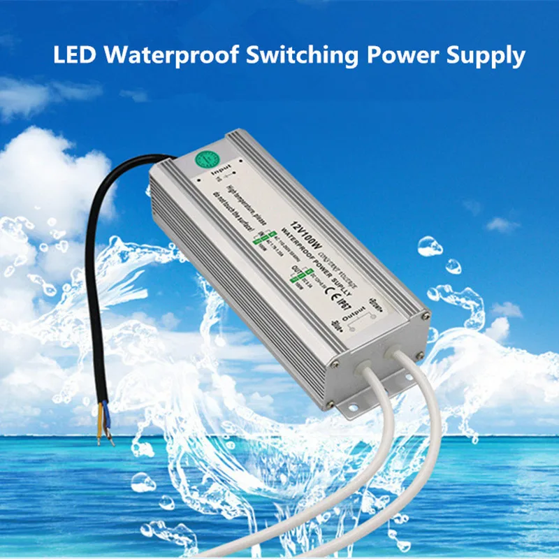 

IP68 Waterproof Switch Power Supply DC12V/DC24V Lighting Transformer 20W 30W 50W 60W 80W 100W 120W 150W Transformer