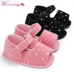 Сандалии для девочек детская обувь классический холст звезды для маленьких девочек сандалии модные летние для маленьких девочек обувь
