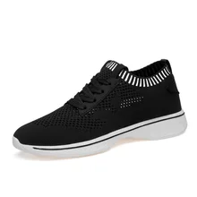 

Mr Smile Male Increased Stretch Fly Weave On Foot Sporty Casual Mesh Sneakers Men Shoes Breathable Tenis Superstar Nmd Mens Shoe