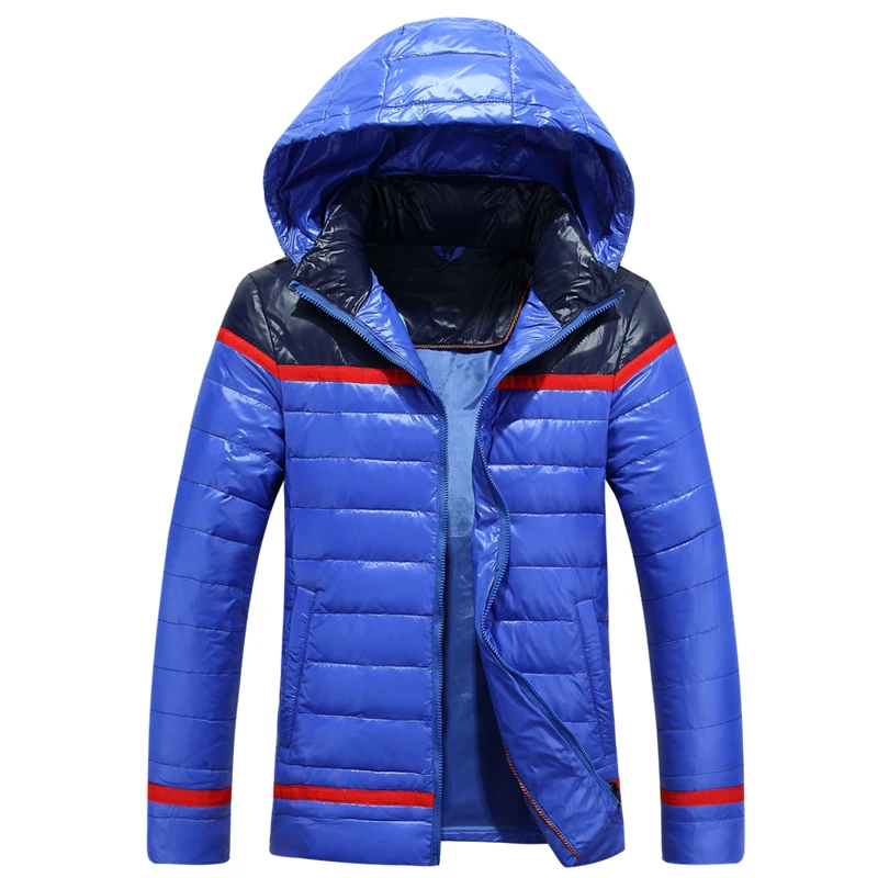 2015 Winter Men Thick Warm Duck Down Jacket Waterproof Parkas Hooded
