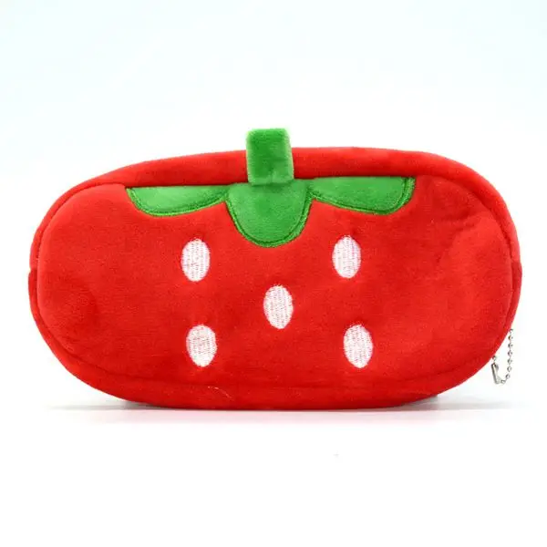 Плюшевый пенал Estuche Escolar пенал Kalemlik Kalem Kutusu Trousse Scolaire Stylo Pencilcase School Cute Astuccio - Цвет: Strawberry