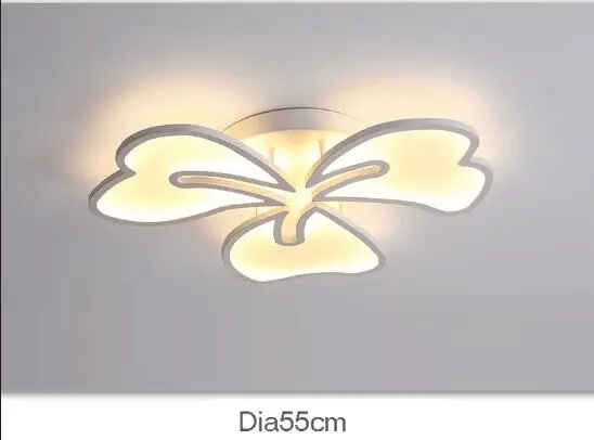 Современный романтический цветочный дизайн светодиодный потолочный светильник для спальни гостиной кабинет простота домашний декоративный потолочный светильник светильники - Цвет корпуса: 3 heads