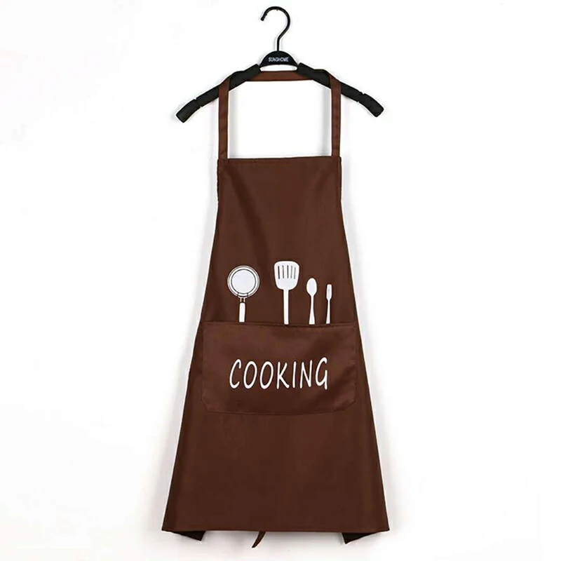 Knife Fork Printed Aprons Adjustable Cooking Kitchen Apron Brief Chef Waiter Water Oil Proof Apron for Women Nordic Apron Bid Knife Fork Printed Aprons Adjustable Cooking Kitchen Apron Brief Chef Waiter Water Oil Proof Apron for Women Nordic Apron Bid