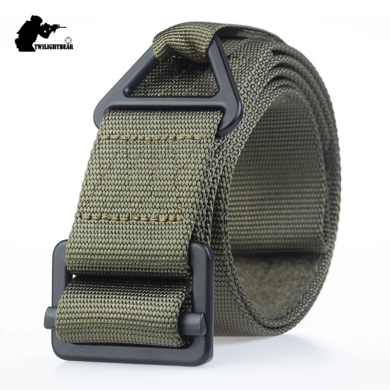 4.5cm Real Nylon Tactical Belt Hook Loop Alloy Buckle Unisex High Quality Casual Belt Military Training Belt B1F101
