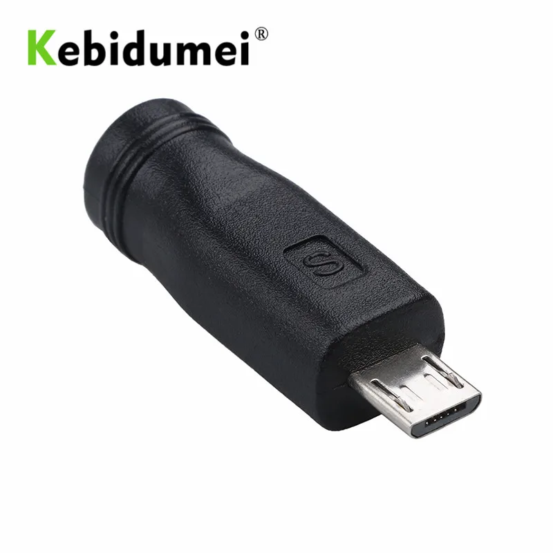 Kebidumei 1 шт./лот 5,5x2,1 мм Женский к Micro USB Мужской 5 Pin DC разъем питания адаптер для V8 Android