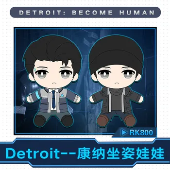 

Detroit: Become Human Connor RK800 Plush Stuffed Pillow Doll Cushion Plushie Toy Removable Clothe Hat Cute Gift Cosplay Props