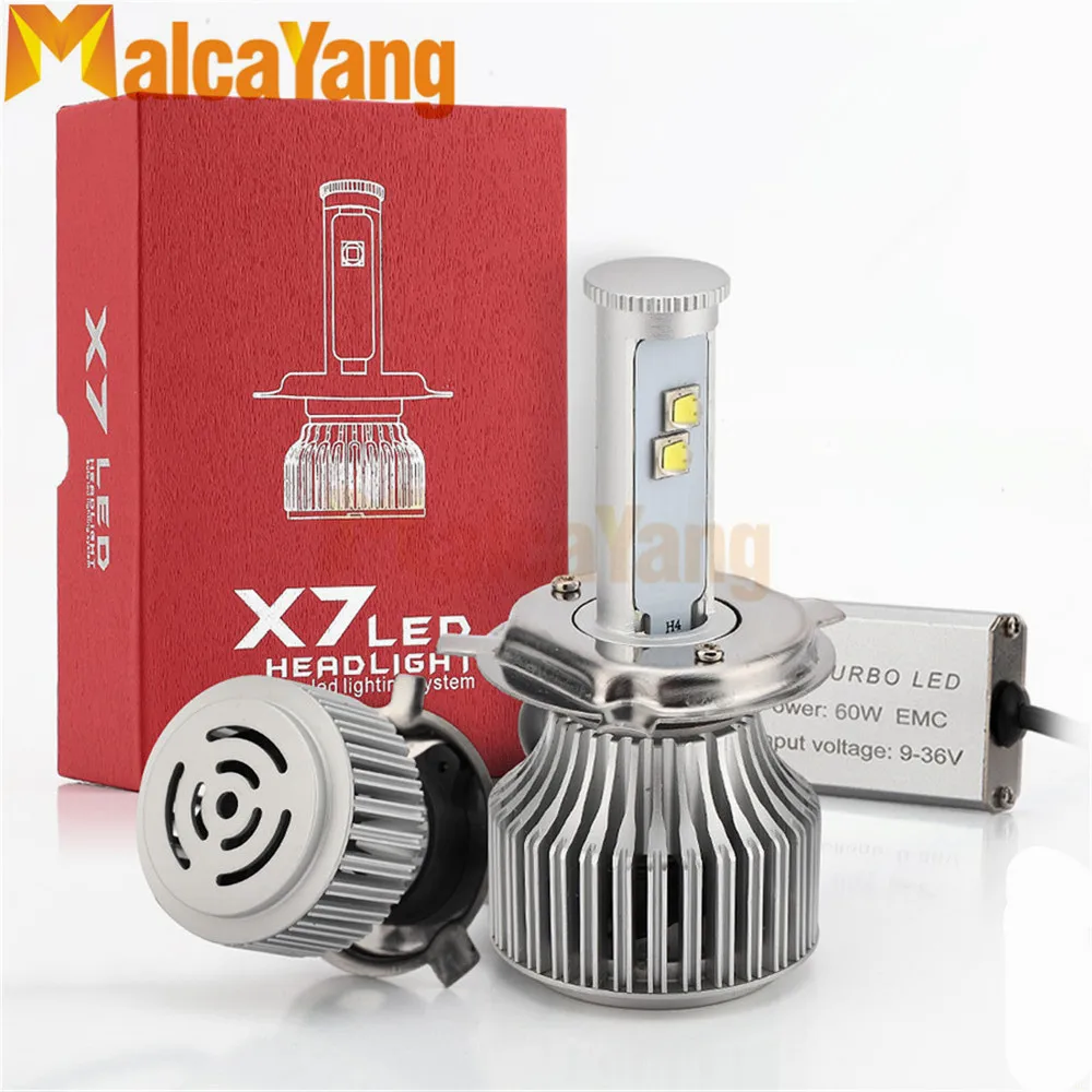

X7 Car LED Headlight 100W 7200LM/Pair Auto Bulb Lights H1 H3 H27 H7 H11 HB3 9006/HB4 H4 H13 9004 9007 Styling Lamps