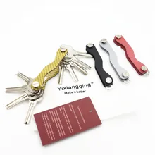 Мужской держатель для ключей, органайзер, умный держатель для ключей, кошелек, кошелек из углеродного волокна, женский брелок для ключей, Llaveros, коллектор, ключница