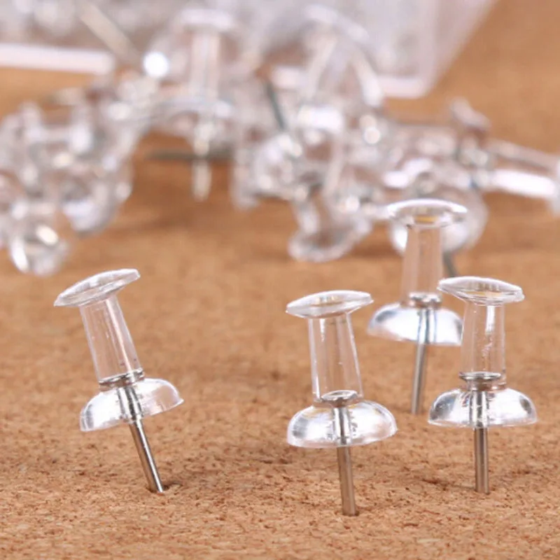 80pcs/pack Colored Push Pin Standard Map Pins Push Pins Stationery