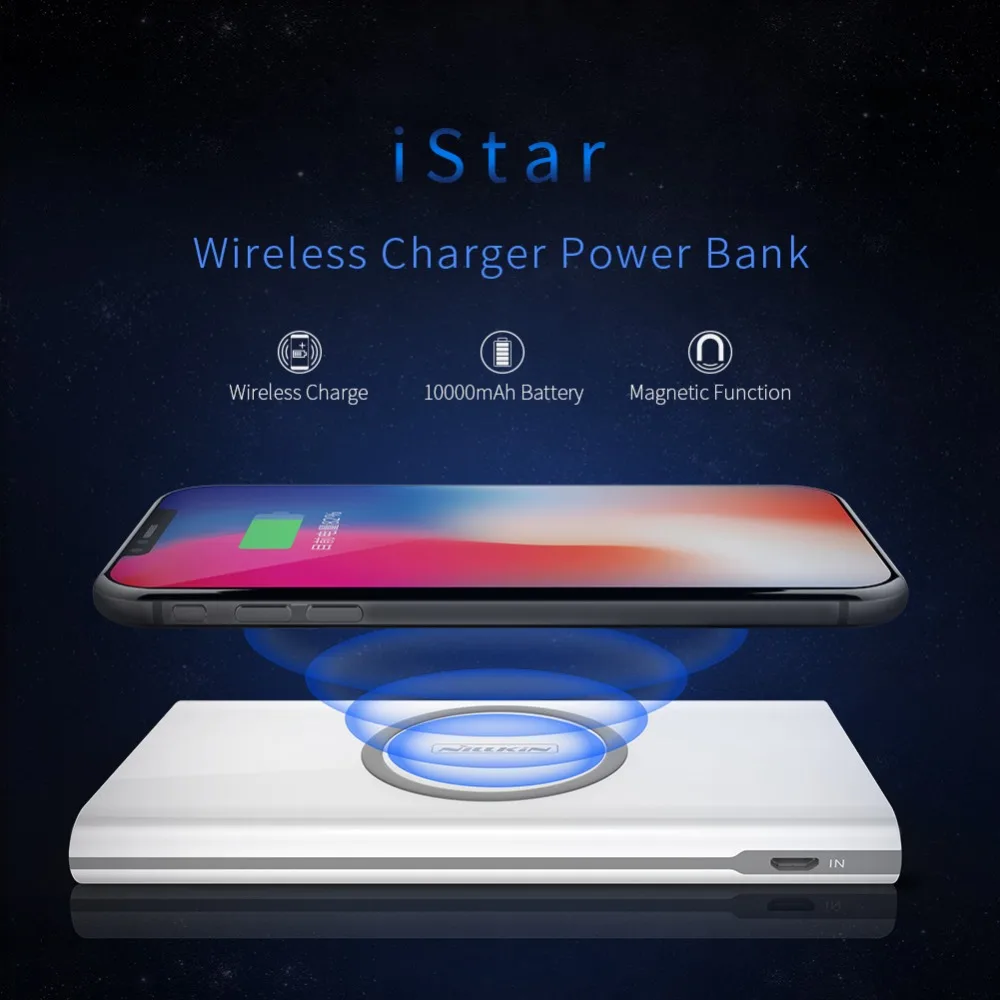 Qi font b Wireless b font font b Charger b font Power Bank NILLKIN 10000mAh External