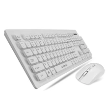 Ultra-thin Wireless Keyboard Mouse Combo 2.4G Mini Gaming Computer Keyboard 1000DPI Wireless Mouse Gamer for PC Laptops Desktop