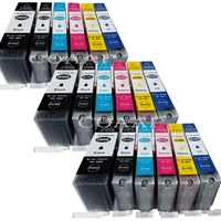 Совместимость PGI-280BK CLI-281BK CLI-281C CLI-281M CLI-281Y CLI-281PBK чернильный картридж для принтера Canon принтерам Pixma TS9120 TS8120 TS6120 TR8520 - Цвет: 18pcs -- 3 full set
