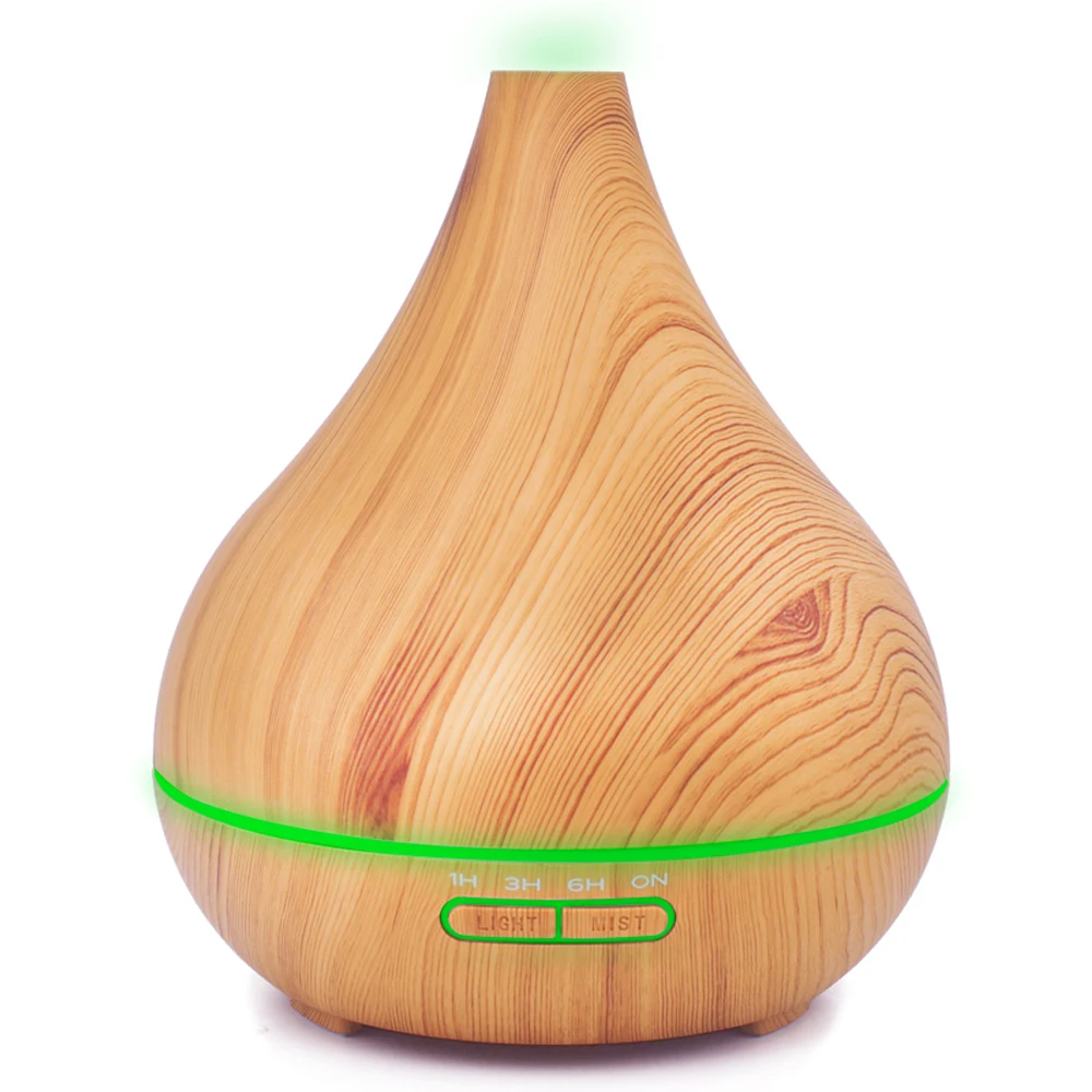 

300ml Aroma Diffuser Aromatherapy Wood Grain Essential Oil Diffuser Ultrasonic Cool Mist Air Humidifier for Office Home