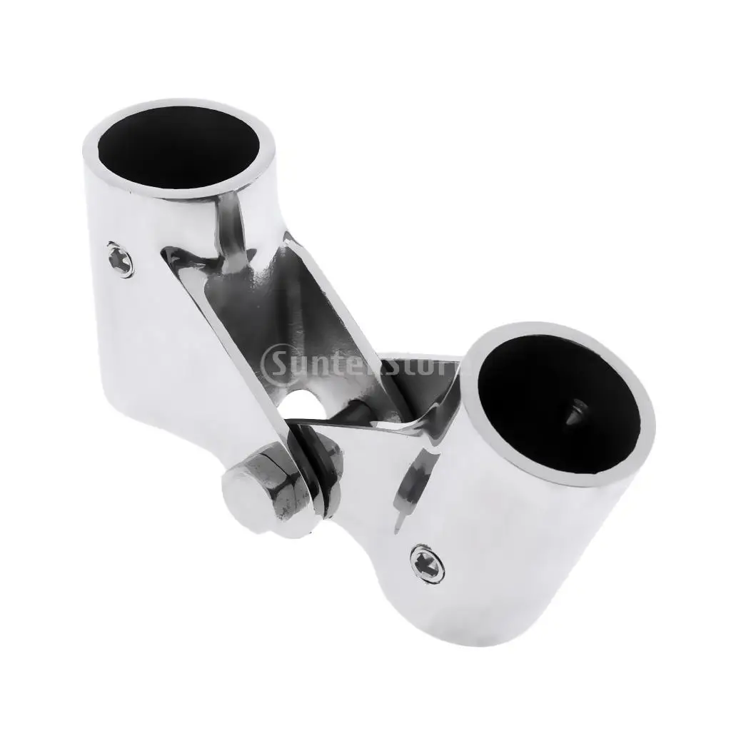 Marine 316 Stainless Steel Boat Rail Fittings Folding Swivel Tube Pipe Connector 20mm/22mm/26mm