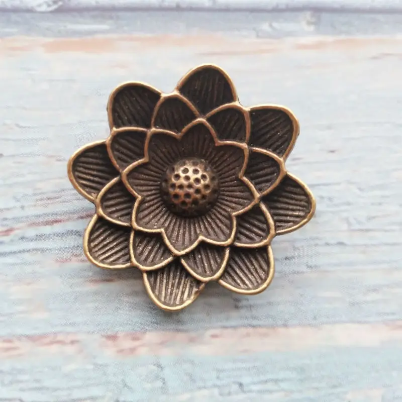 Buy 6pcs One Hole Flower Buttons Sewing On Antique