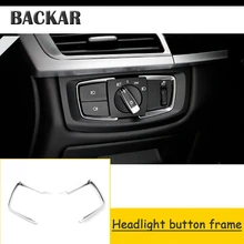 Backar покрытие из АБС-пластика для стильного интерьера в автомобиле, фар Кнопка Декоративные наклейки для BMW F30 F34 F35 3 серии 320i 316i аксессуары