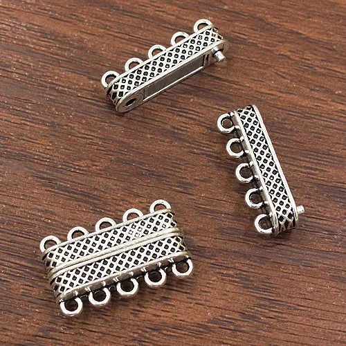 5 Fermoirs Magnétiques Argent Pour DIY Bracelet Collier – Alliage, Fabrication Chine
