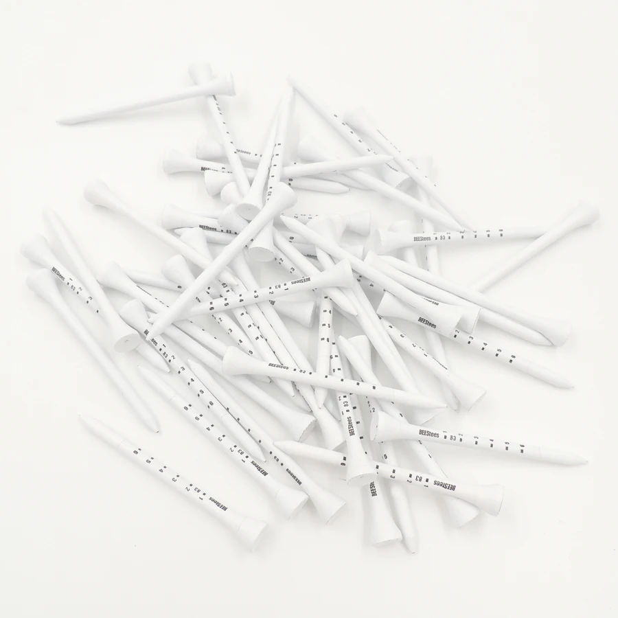 حار بيع 50 قطع الفنية غولف تيز 83 ملليمتر الأبيض الغولف الخشب قمزة حار بيع 50 قطع الفنية غولف تيز 83 ملليمتر الأبيض الغولف الخشب قمزة