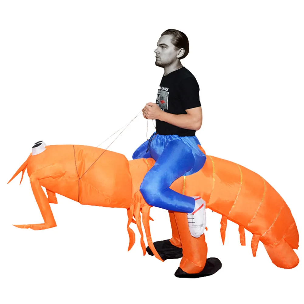Funny Ride Inflatable Costumes Halloween Pipi Shrimp Let's Go 2017 Newest Anime Cosplay Costume For Adults Women Men | Тематическая