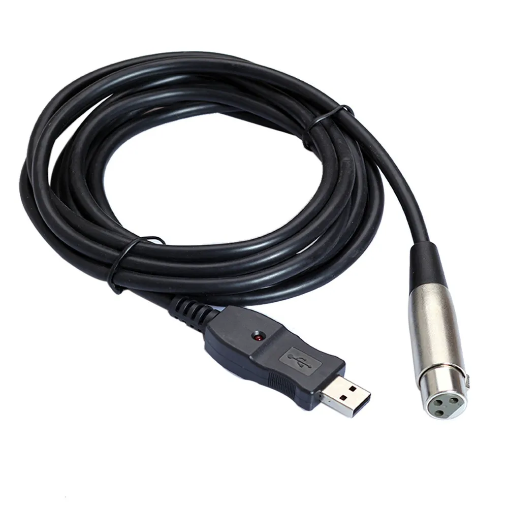 Переходник для кабеля высококачественный Быстрый USB кабель AGPtek папа XLR мама