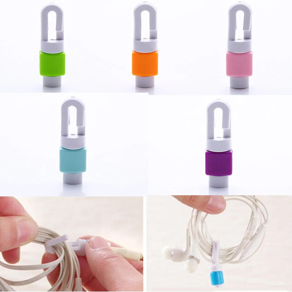 5pcs/lot Phone Charging USB Cable Protector Cord Protecotor Cover for iphone Samsung Headphone