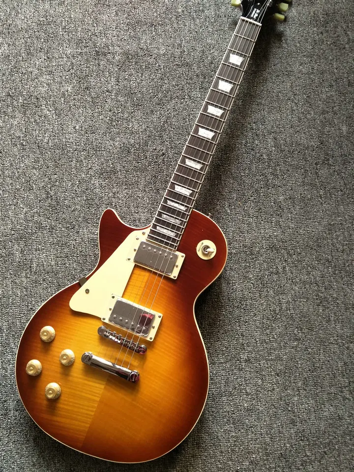 

2017 smoked color LP left hand electric guitar,high quality guitar free shipping