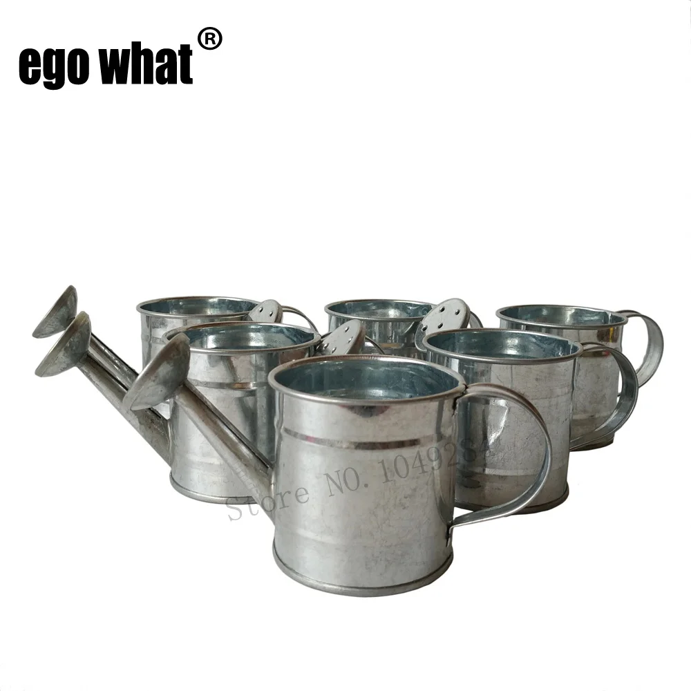 

Wholesale Mini Small Watering Cans rustic vintage mini iron pots For Micro landschaft Old Watering Cans 20pcs/lot