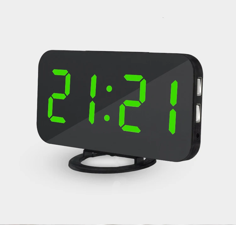 Modern LED Digital Alarm clock Home Decoration Desktop Clock USB Interface Snooze Brightness Adjustment | Дом и сад