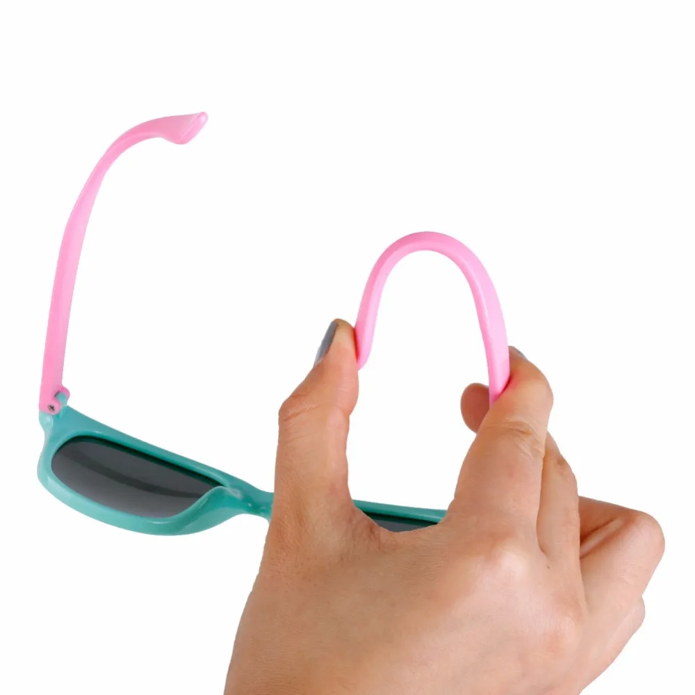 Longkeperer Красочные Гибкие очки Детские поляризованные очки дети высокого качества HD объектив Детская безопасность Покрытие Зеркальные очки
