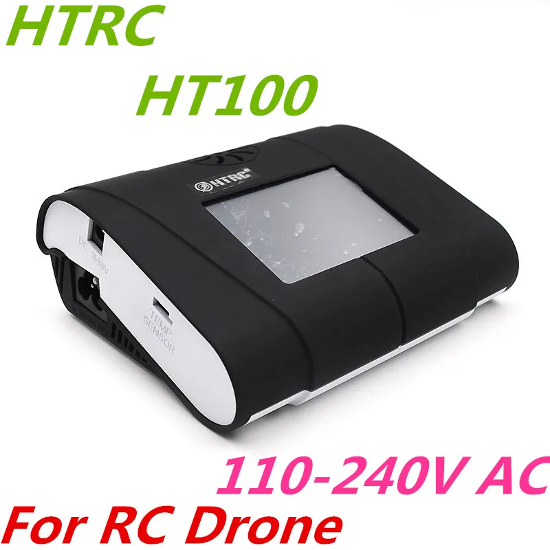 

New HTRC HT100AC/DC 110-240V AC Input 1-6cells Lipo Charger Smart Balance Charger For RC Drone LIPO Battery Fast Shipping