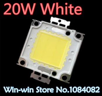 

20pcs 20W LED CHIP Integrated High Power Lamp Beads White/Warm white 600mA 32-34V 1600-1800LM 24*40mil Taiwan Huga Chip