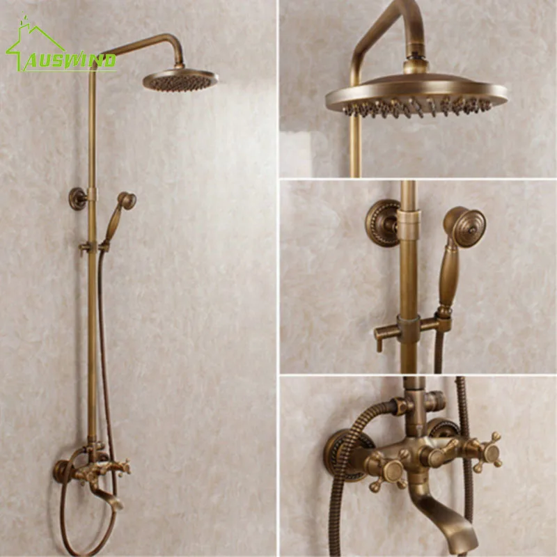 

Antique Bronze Shower Set Bathroom Shower Faucet Water Saving Bathroom Shower Head Rain Shower Set