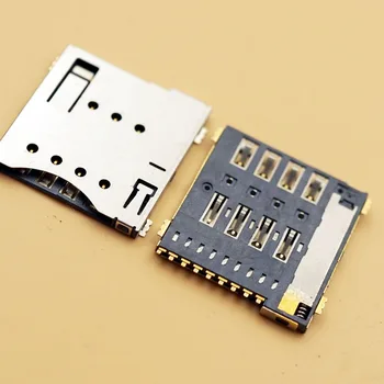 

10pcs MUP-C792 Original Micro SIM Card Connector Patch Self-piercing 6 +1 P / 8 +1 P SIM Card Slot Socket