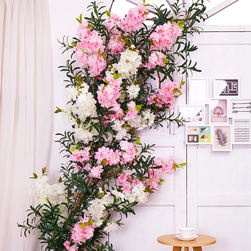 Silk Cherry Blossom Wedding Decoration Artificial Flowers Sakura
