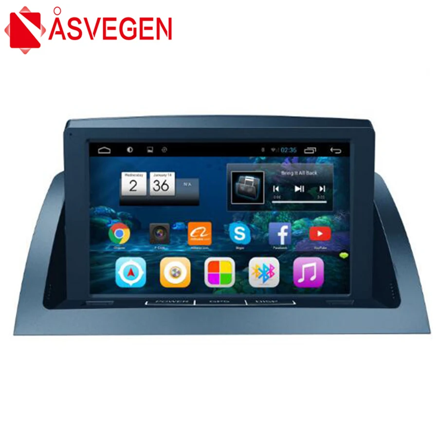 Asvegen четырехъядерный Android 4 автомобильное радио GPS навигация 8 ''Автомобильный