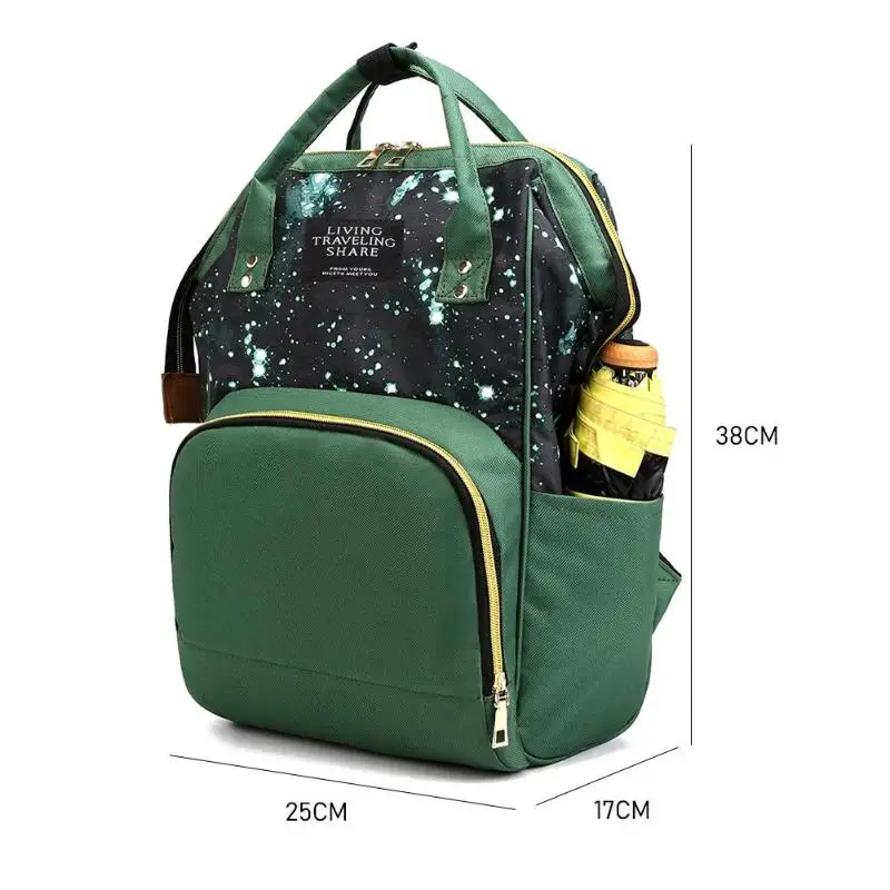 Звездное небо печати мама рюкзаки для беременных нейлон кормящих ребенка Сумки для подгузников многофункциональный, вместительный рюкзак