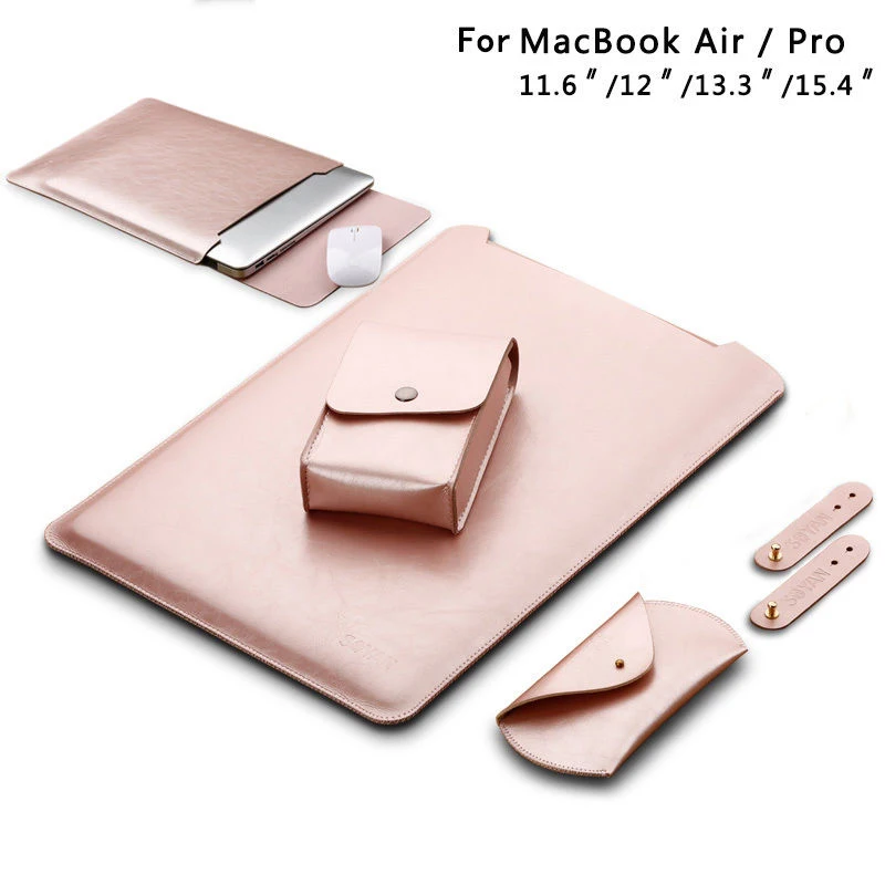 Чехол + Зарядное устройство сумка Мышь чехол для MacBook Air Pro Retina 11 &quot12&quot 13 &quot15&quot |