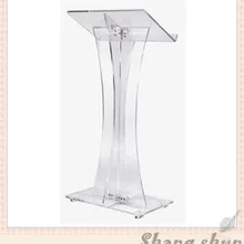 Дешевые органические стеклянные лектерны Подиум прозрачная акриловая Трибуна Lectern простая церковная Pulpit Lectern