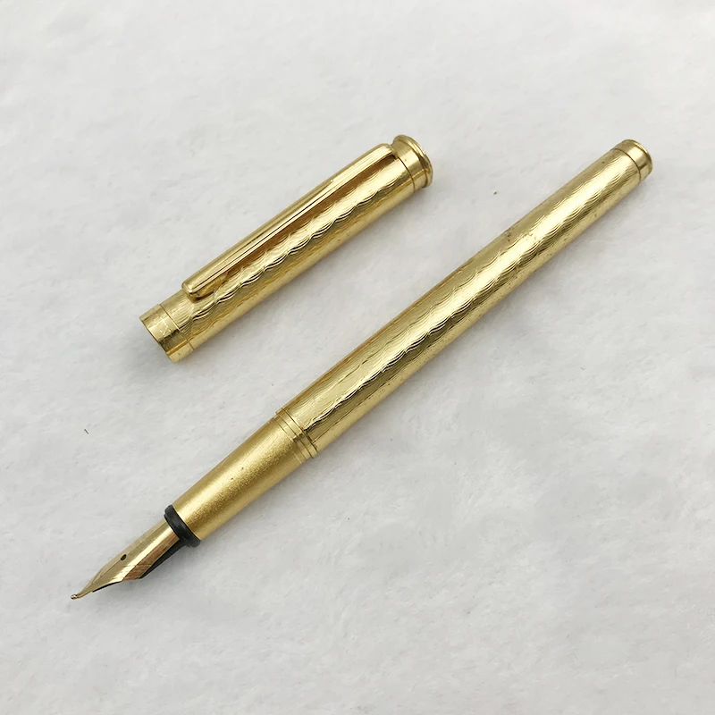 Small Bent Nib Fountain Pen Gold Metal Curved M Nib Art Calligraphy