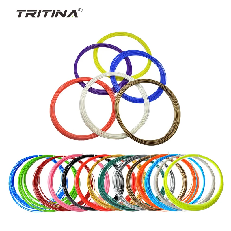 

Tritina 3D Filament 20 Colors*5meters For 3D Printing Pen ABS/PLA Option Creative Pen Printing Machine gift for children