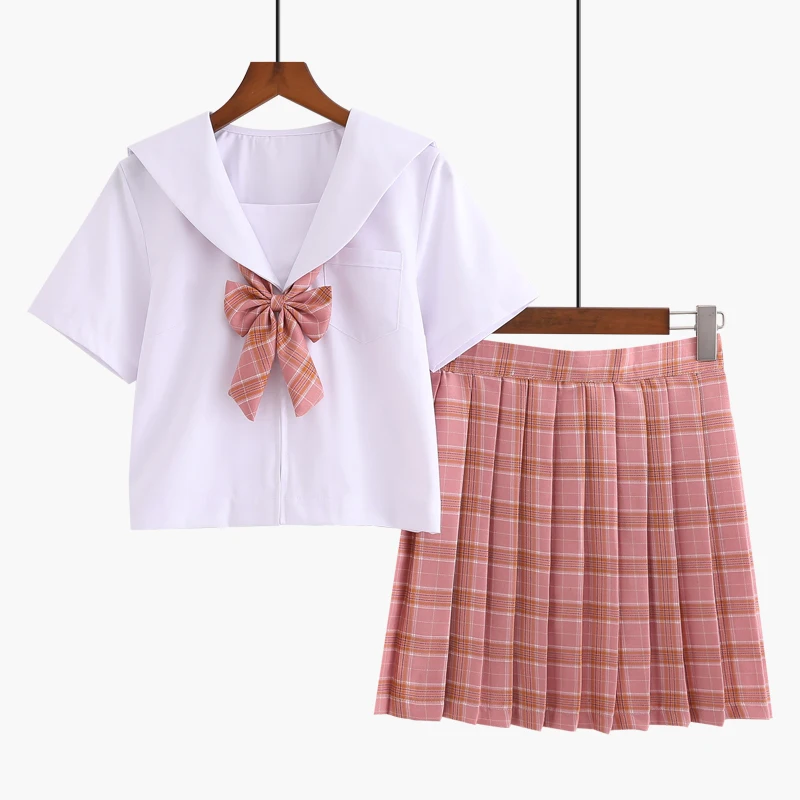 

White Sailor Clothes Japanese School Uniforms Anime COS Sailor Suit JK Navy Style Students Clothes For Girl