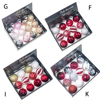 

12PCS Christmas Large Hanging Ball Ornaments for Xmas Tree - Shatterproof Christmas Tree Decorations 8CM