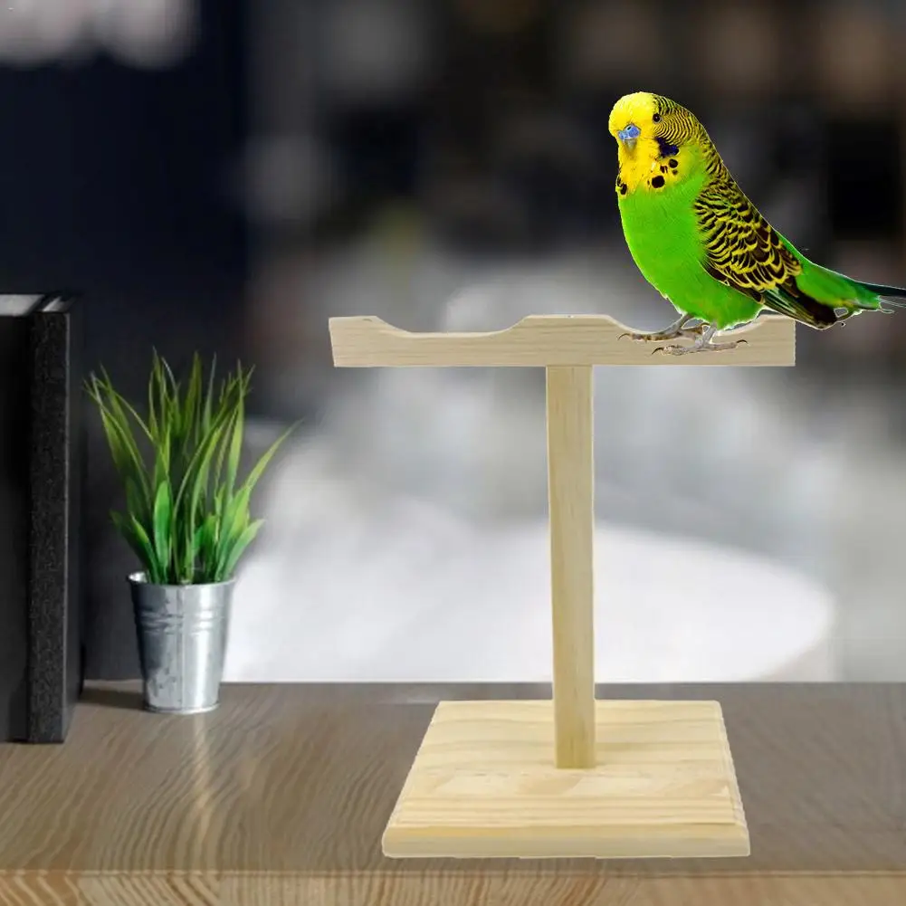 Parrot Square Perch Stand Pole Ladder Bird Climbing Hanging Frame Training Stand Birdcage Accessories