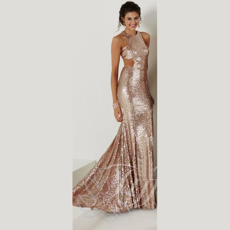 Rose Gold Evening Gown