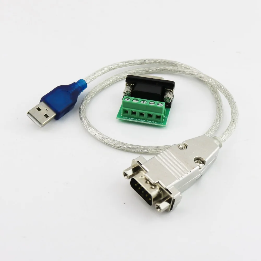 1x USB 2,0 мужчина к RS485/422 серийный мужской Порты и разъёмы металлический корпус кабель адаптер конвертер CH340 чип для Win 7/8/10 50 см/1.5ft