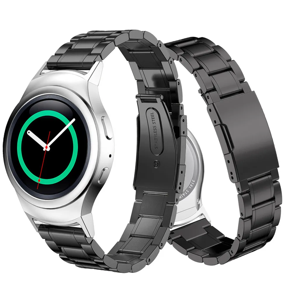 Ремешок для часов из нержавеющей стали с адаптером разъема Samsung Gear S2 RM 720 Soprt SM R720