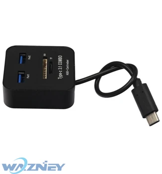 

USB 3.1 Type C USB-C Multiple 2 Port HUB TF SD Card Reader Adapter usb otg combo 2usb+sd+