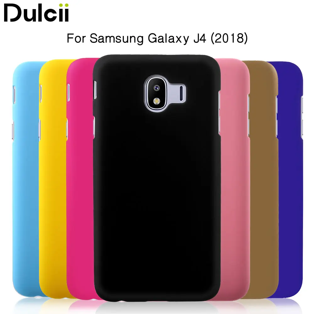 DULCII для samsung J4 Футляр Обложка Galaxy 2018 Celuar Coque Пластик назад Случаи телефон Капа Shell