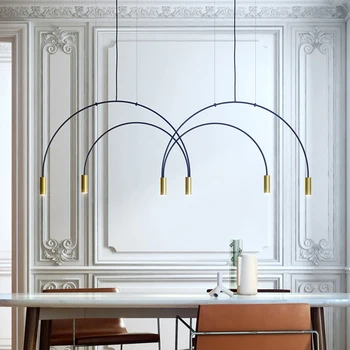 

Nordic Modern Gold LED Pendant Lights bedroom dinning room kitchen hanglampen voor eetkamer E27 LED Lamp Edison Light Bulb